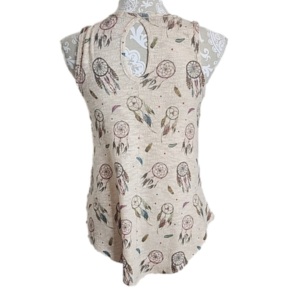 Ginger G sleeveless top with dreamcatcher print, size S - Picture 3 of 7